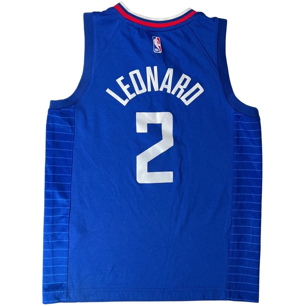 Nike Kids M Kawhi Leonard Los Angeles Clippers Blue Swingman Jersey NBA